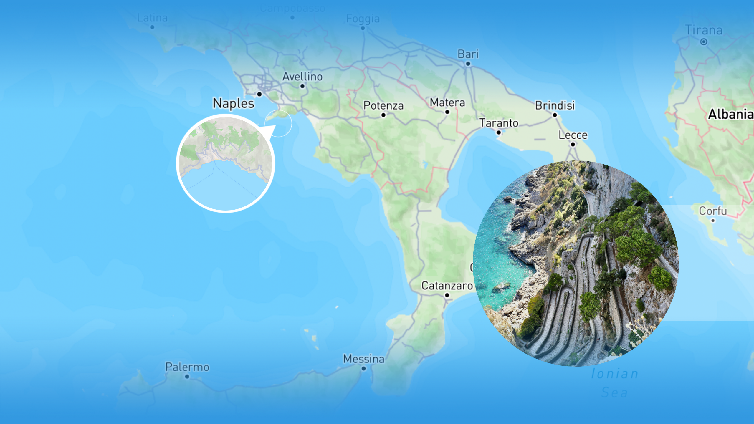Itinerary map