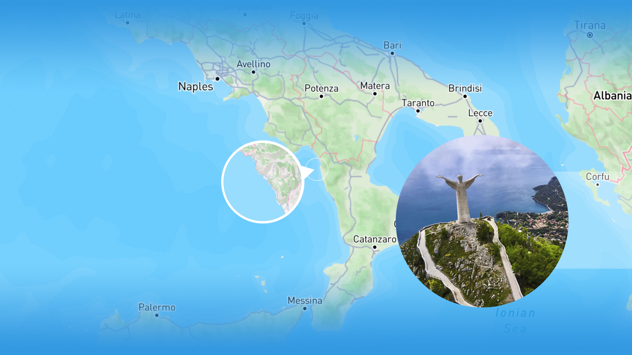 Itinerary map