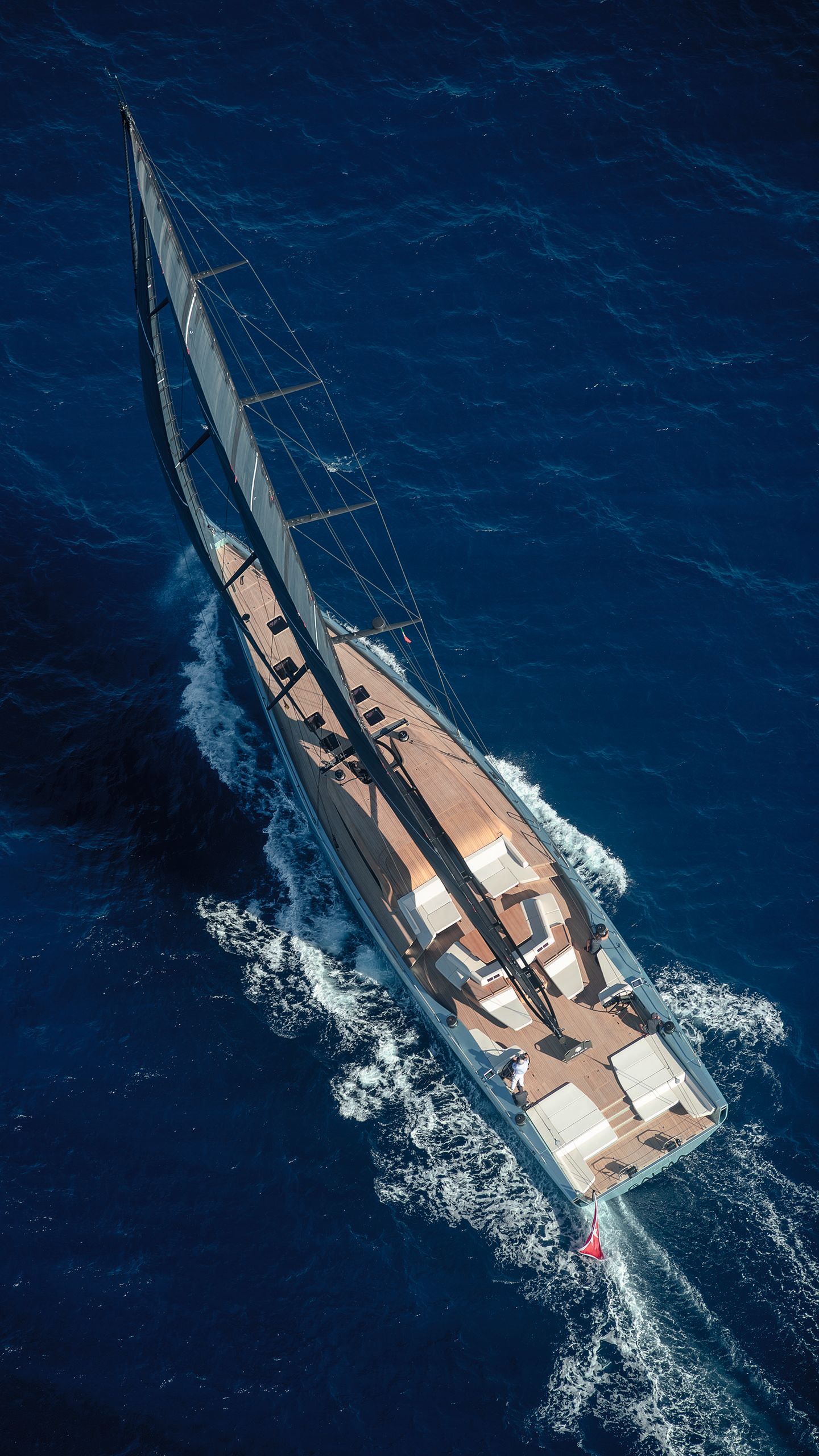 Galma from above on the water