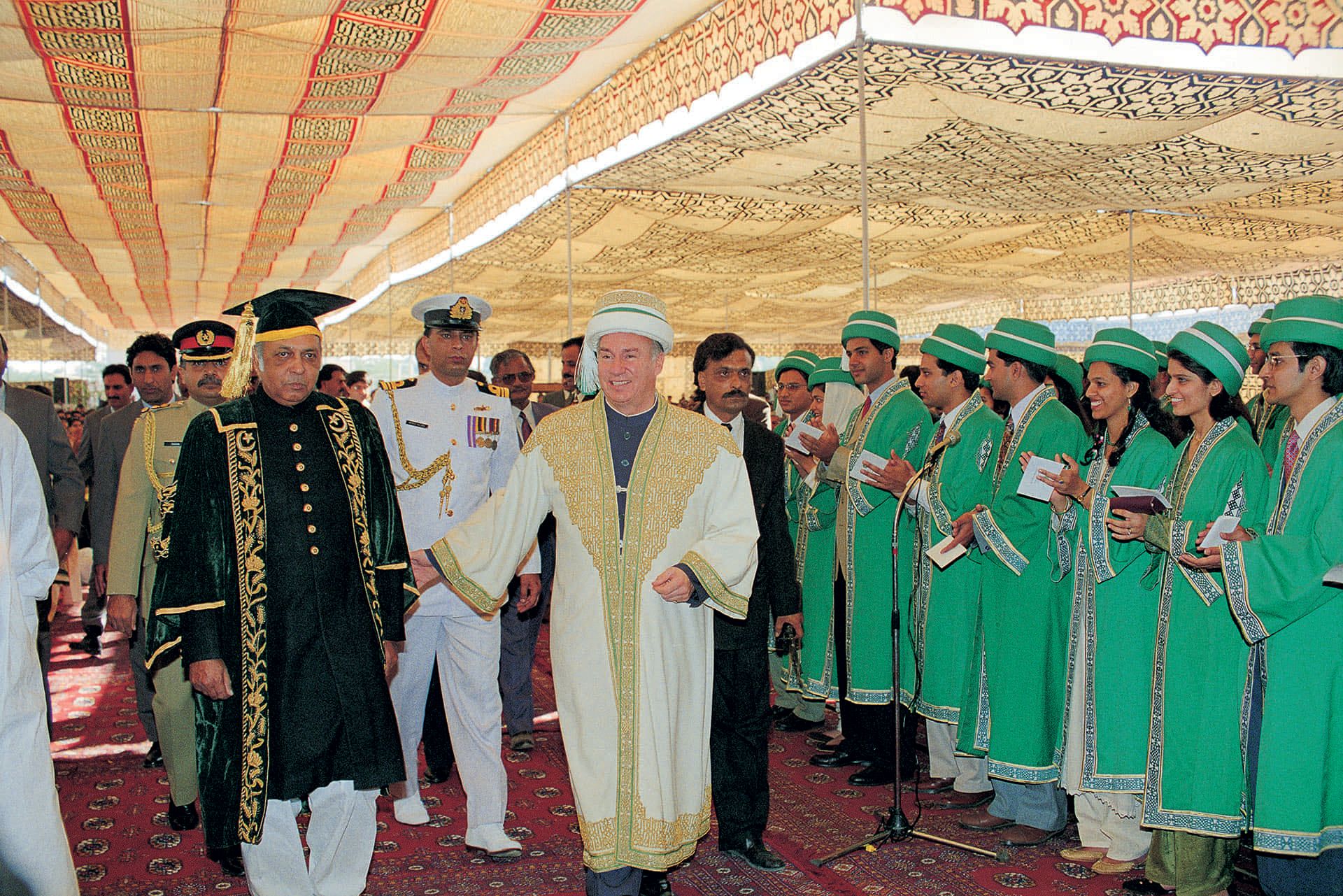 Aga Khan attending a ceremony