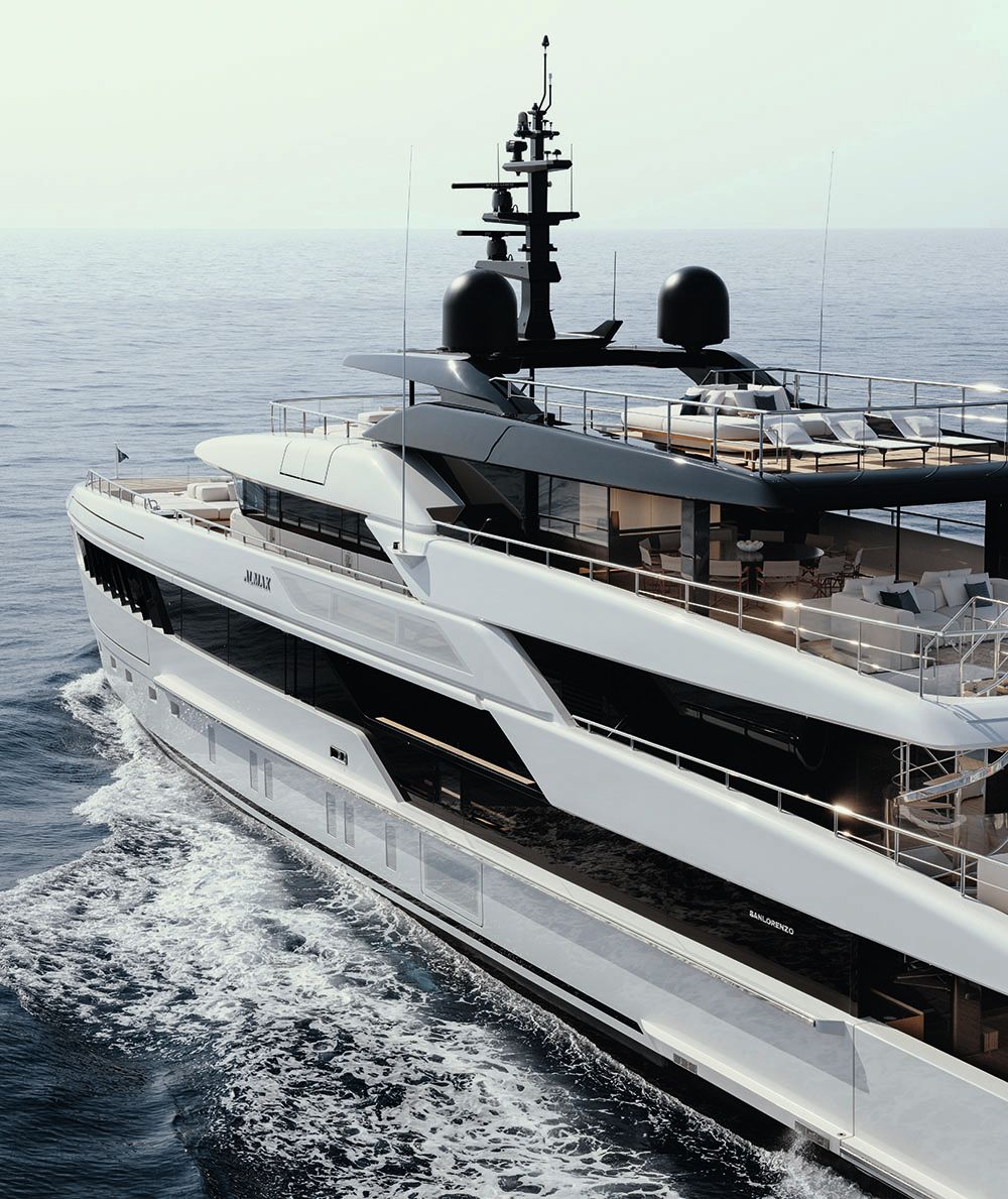Side view of Almax showing each deck