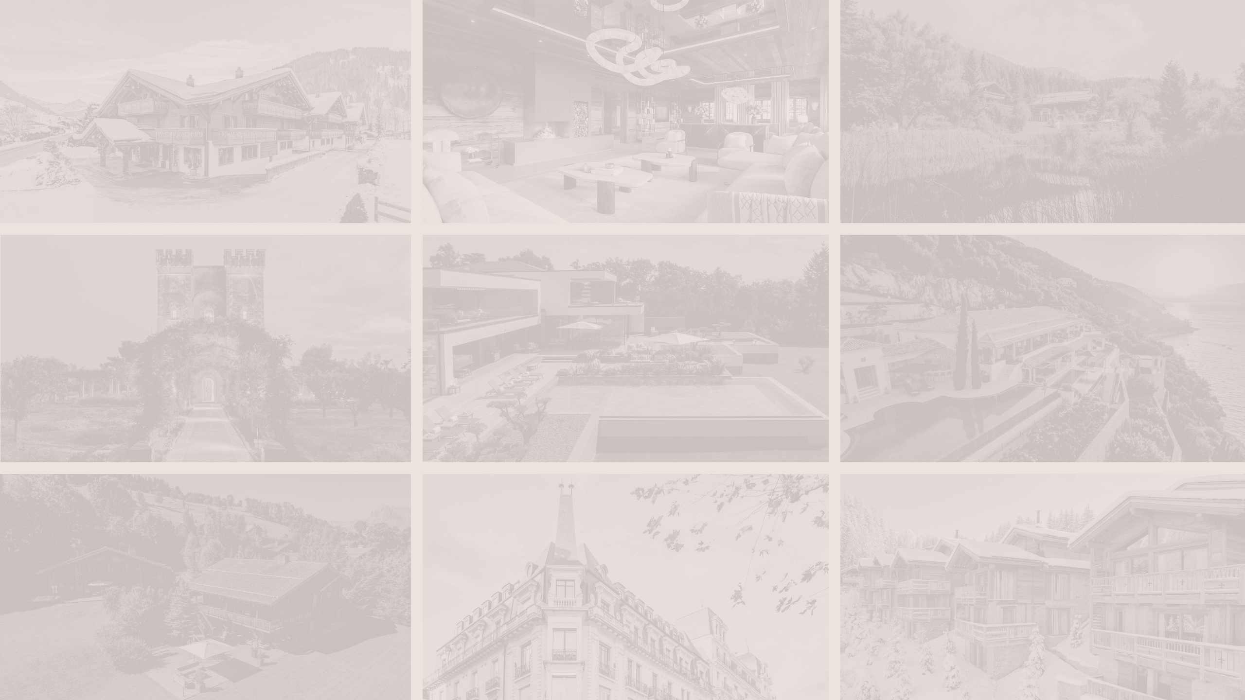 Multiple photos of hotels in the Ultima Collection