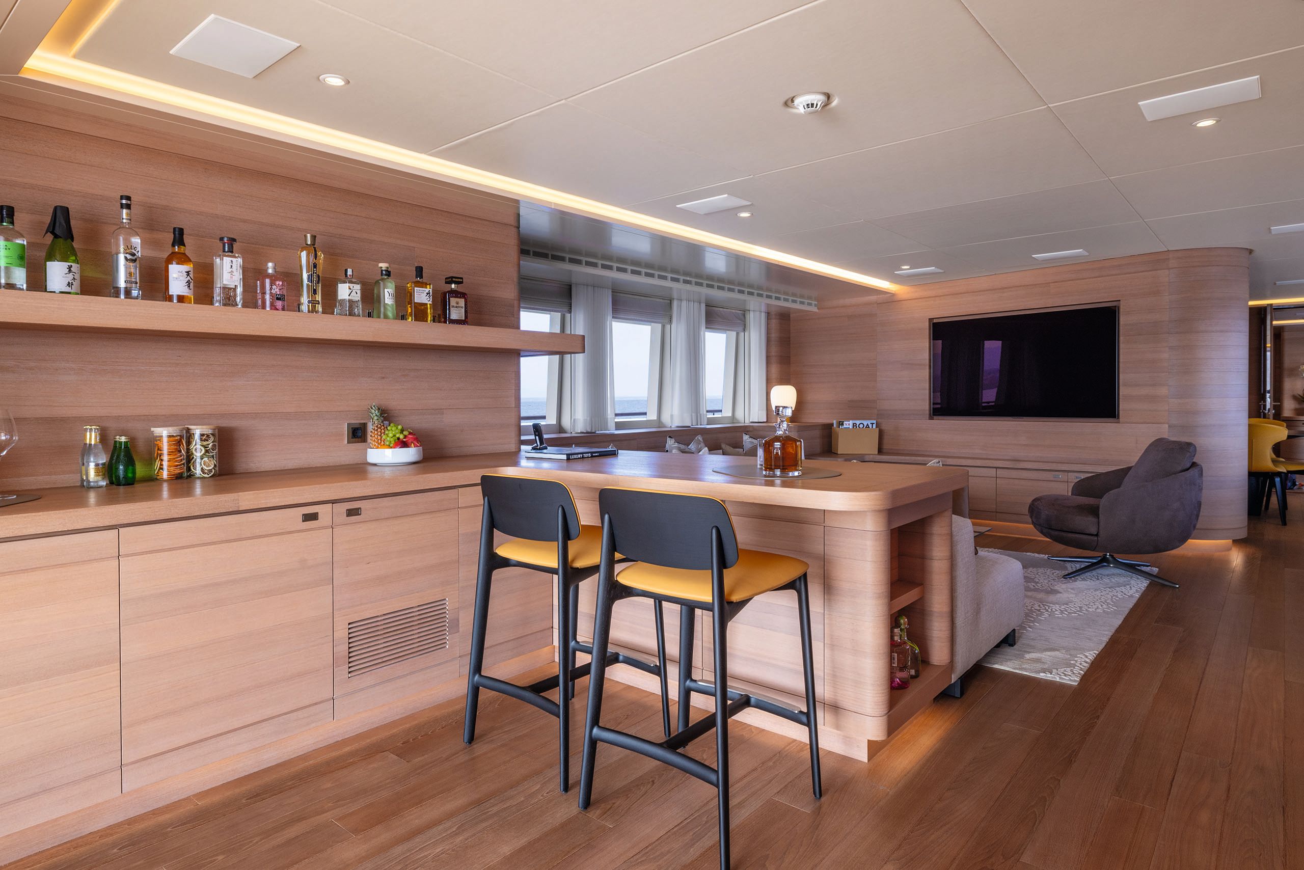 After, the decor accents are dark grey