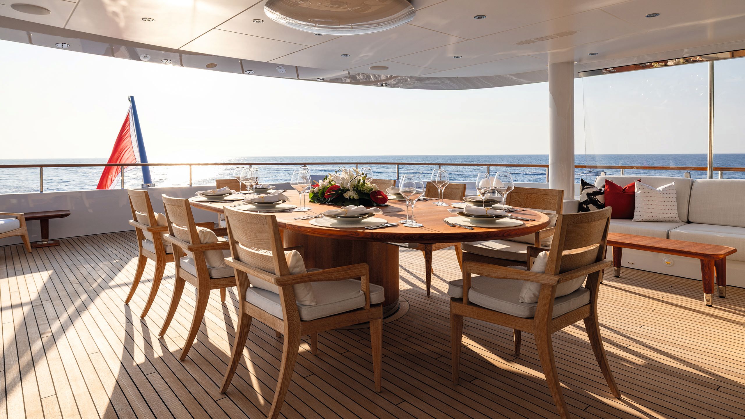 After, there is soft seating scattered around the edges