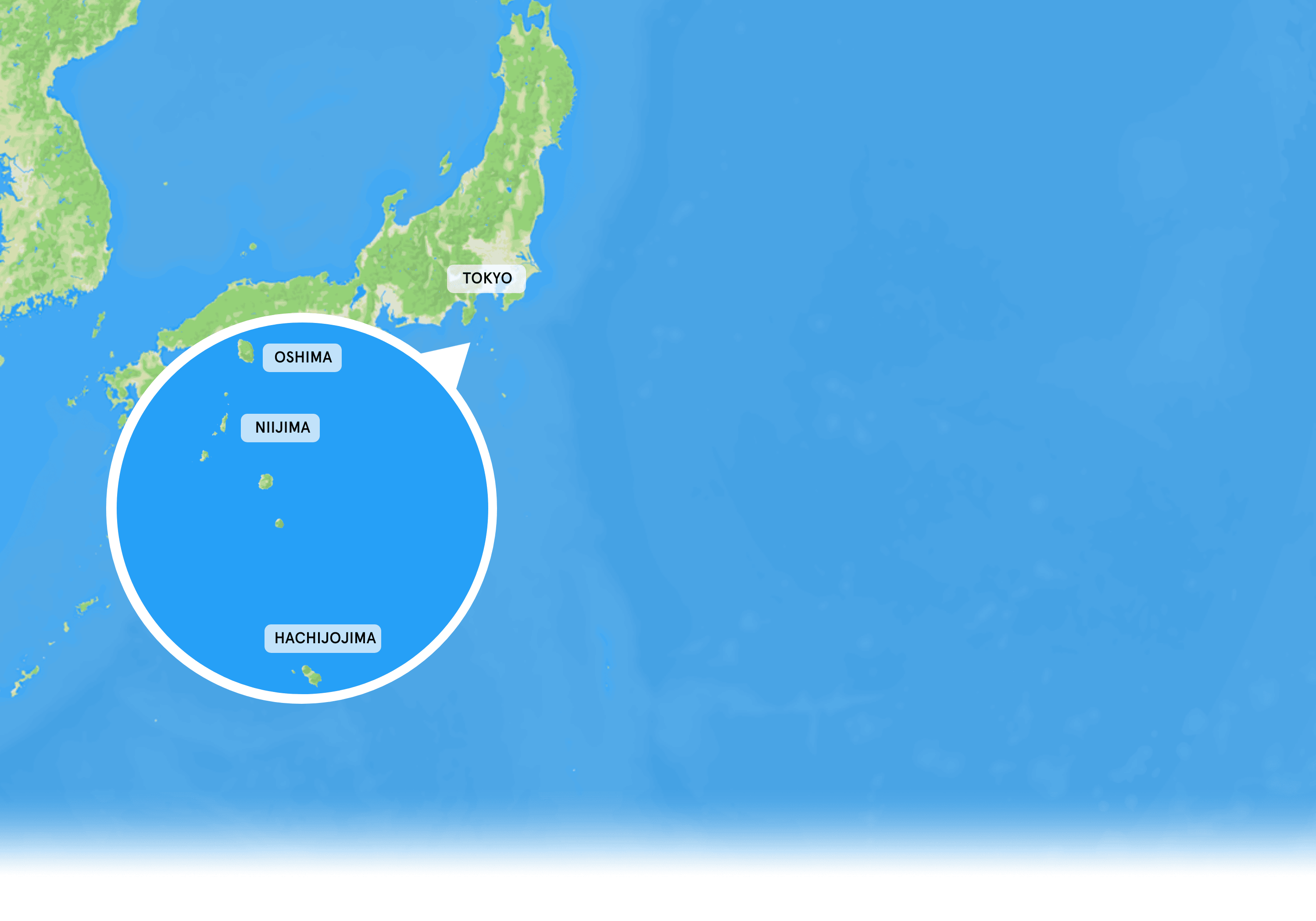 MAP OF TOKYO ISLANDS