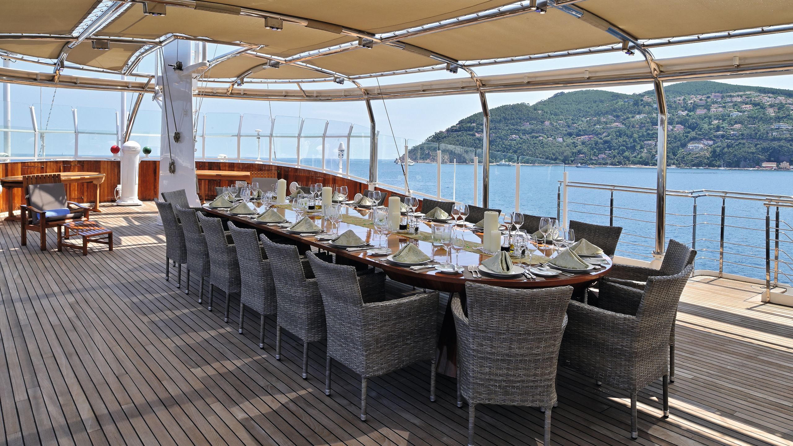 Compass deck after refit