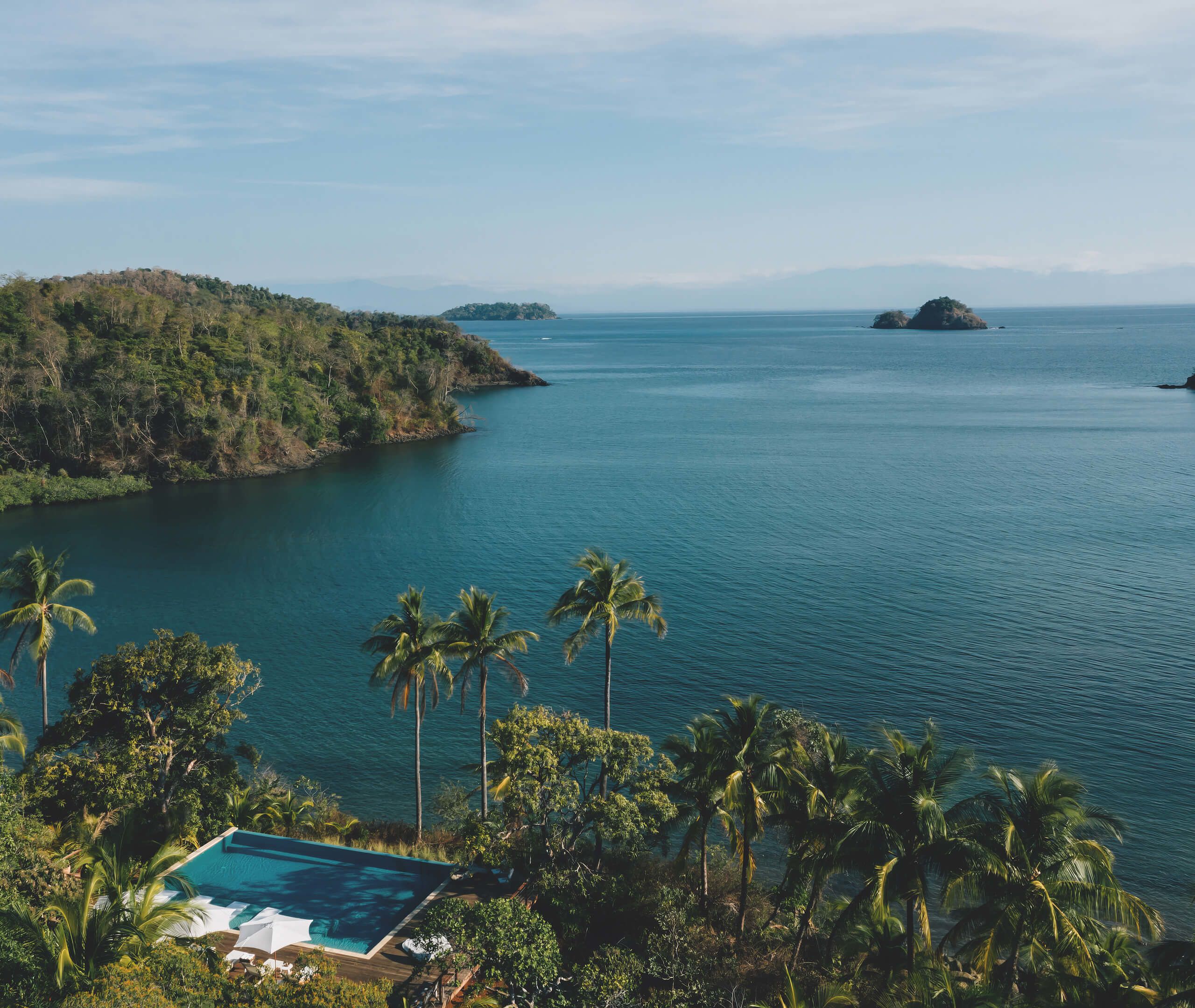 The bay at the Islas Secas resort in Panama 