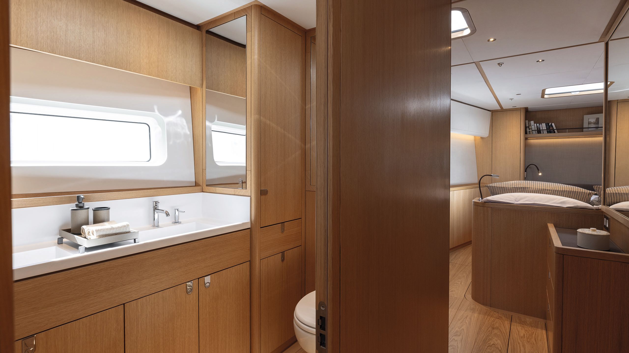 View from the en suite, looking back into the bedroom