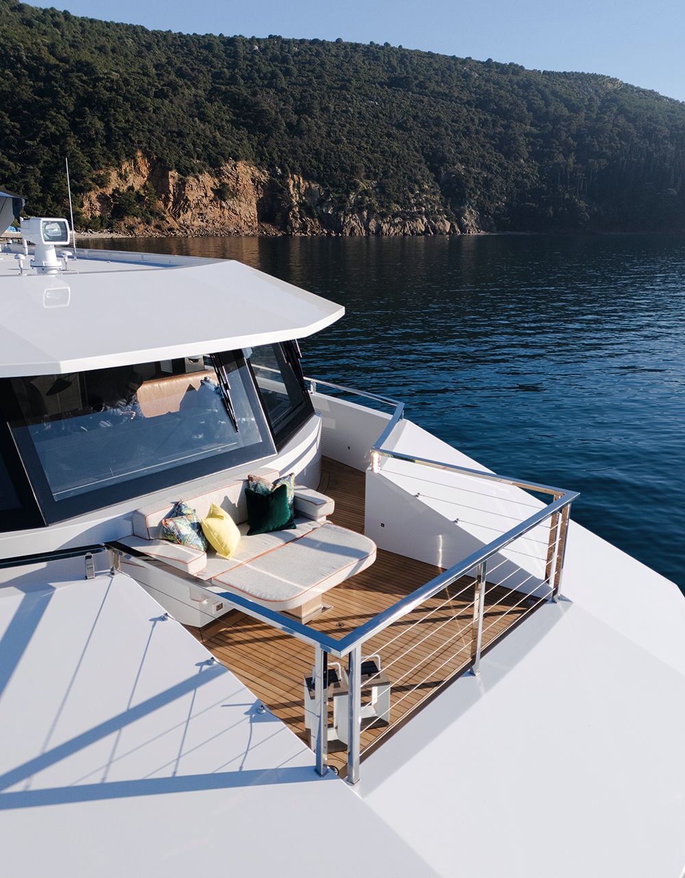 Seating area on the deck