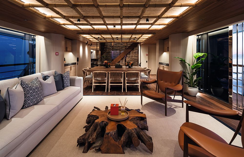 Indoor seating and dining area