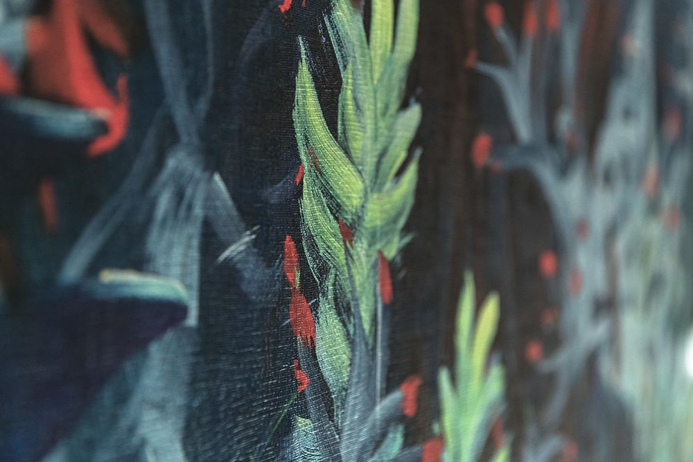 Close-up of the wallpaper