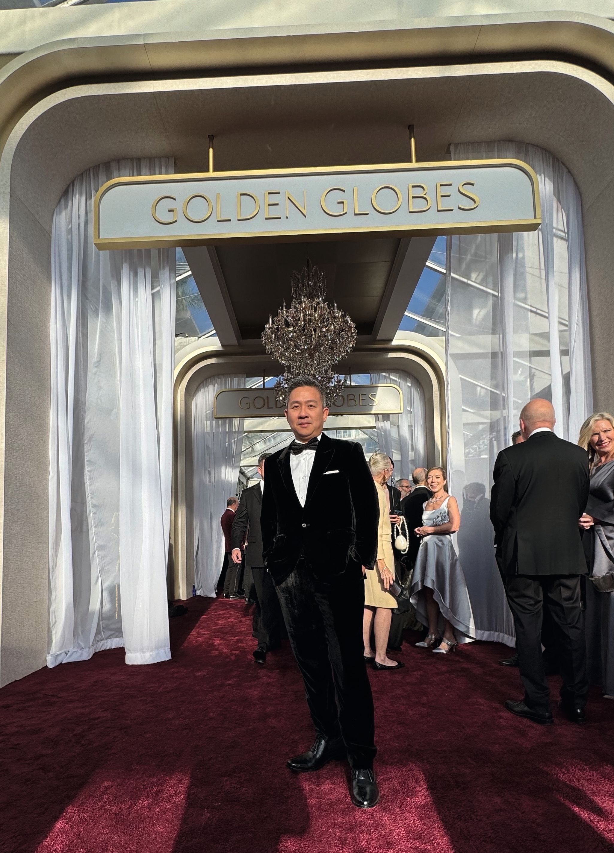 Jason Tabalujan at the Golden Globes