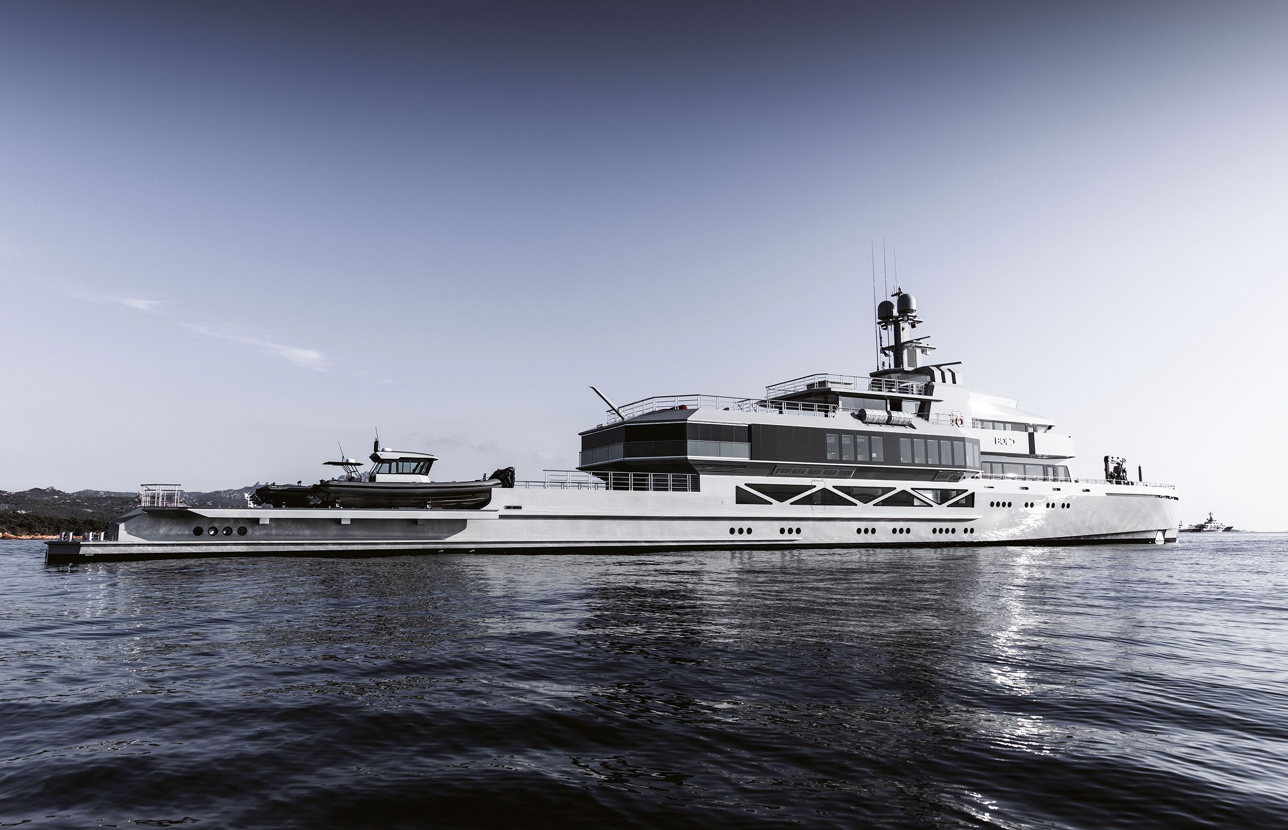 External shot of Bold on water