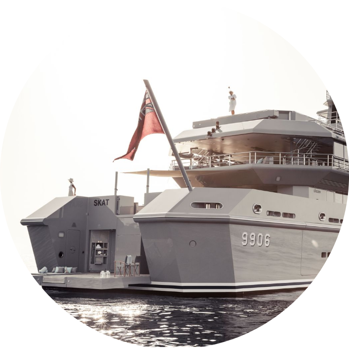 External shot on water