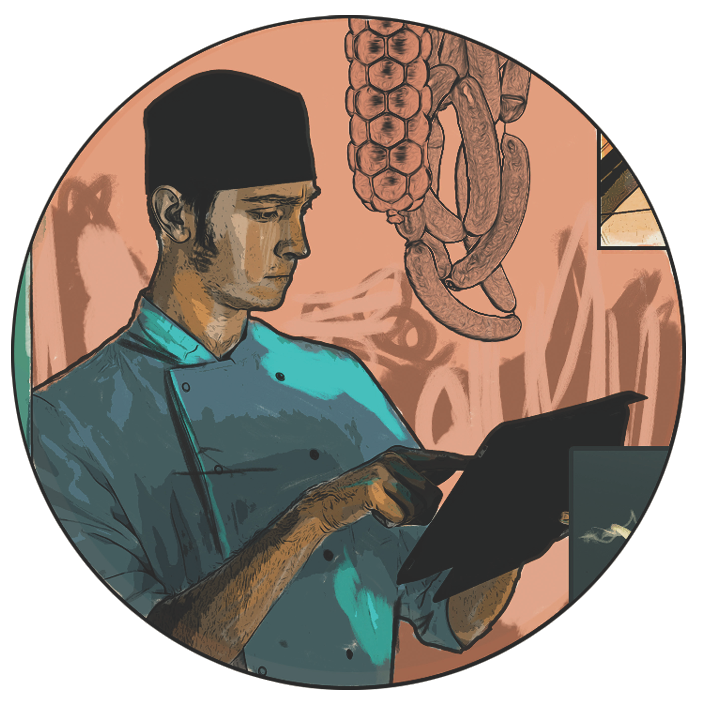 Illustration of chef