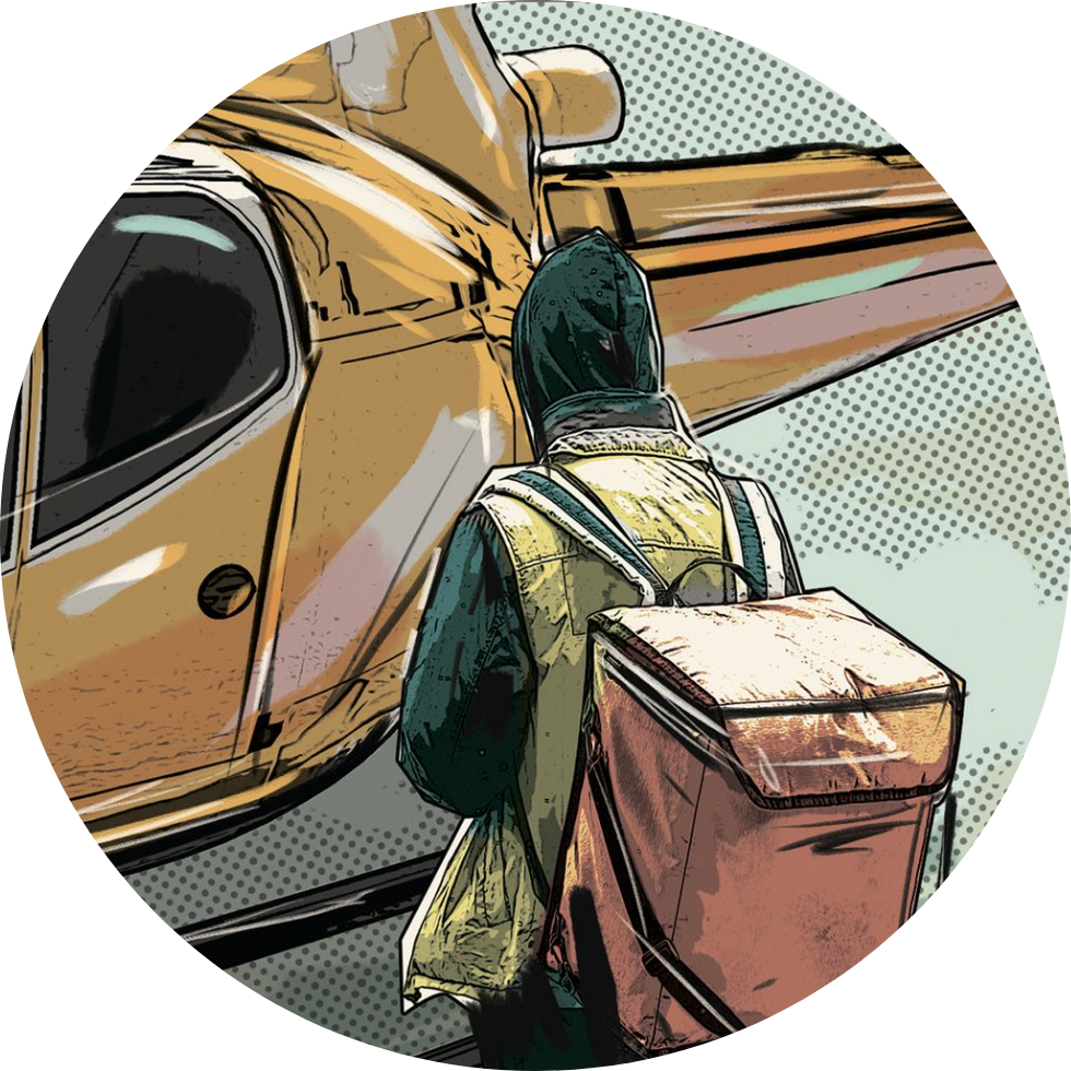 Illustration of helicopter