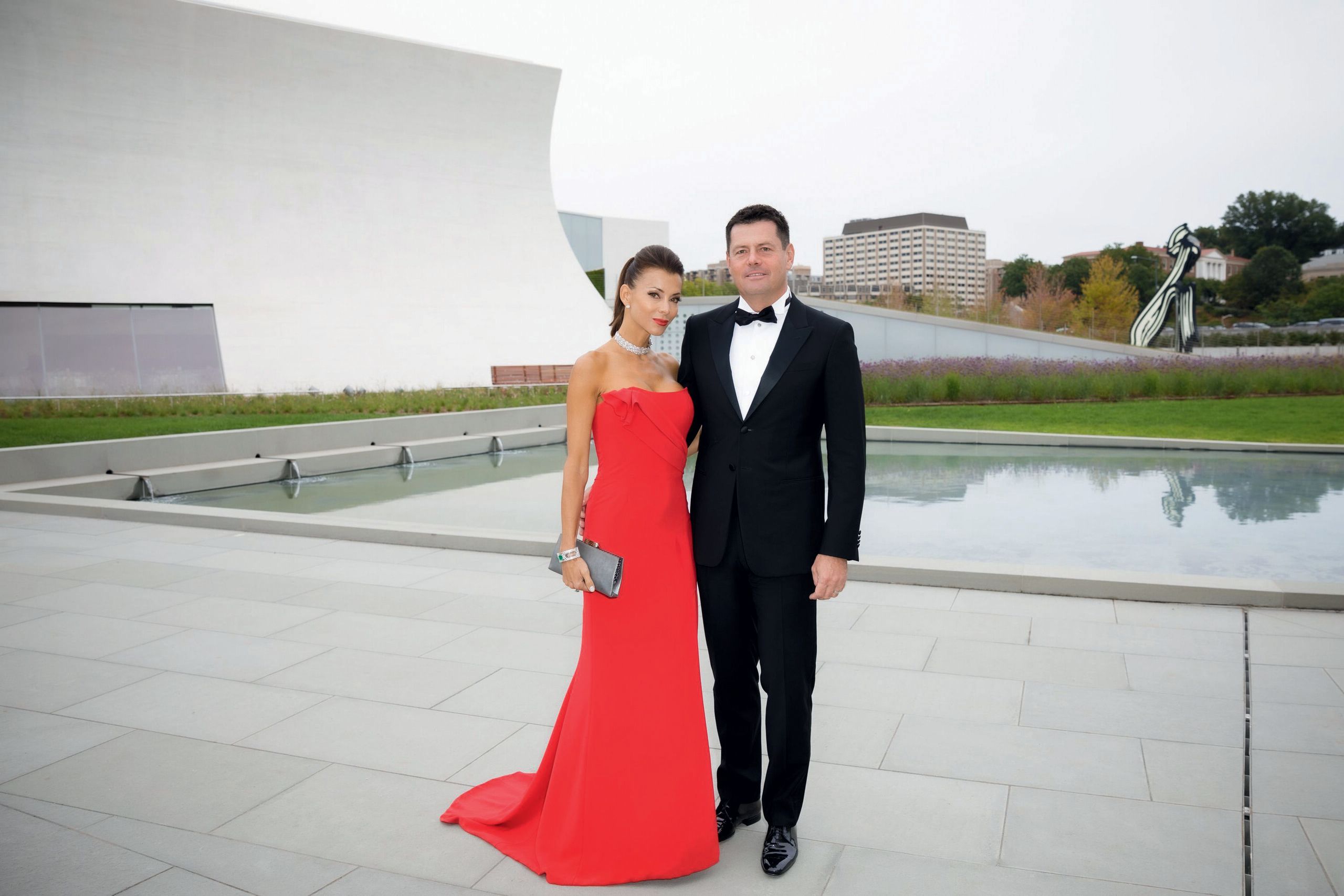 Komárek with wife Štěpánka Komárková 