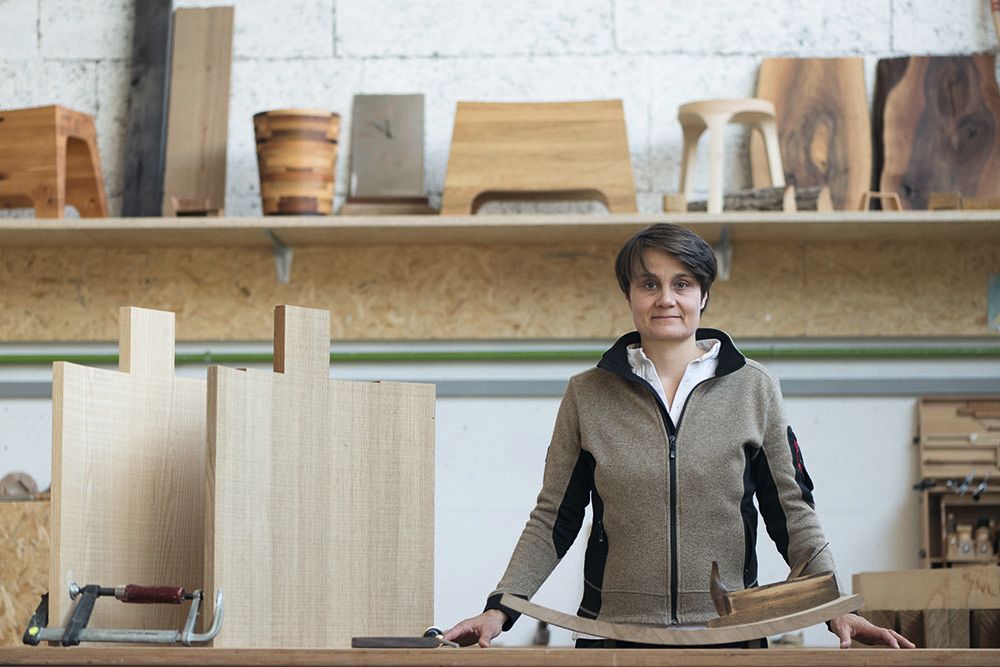 Eva Mechler in her studio