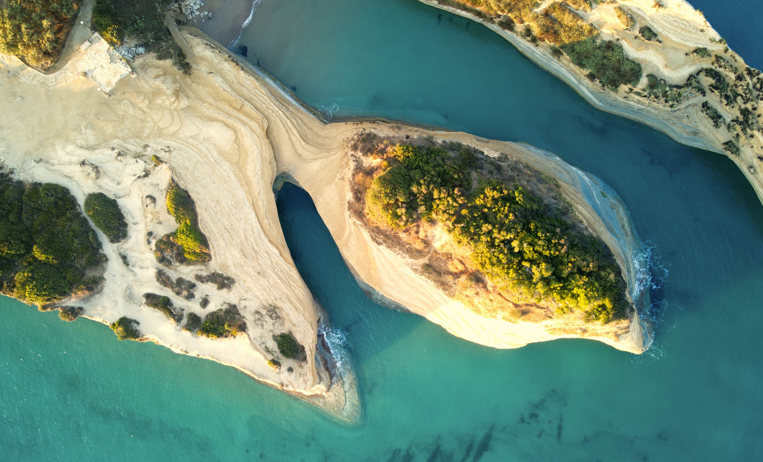 Corfu aerial view