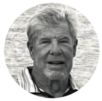 Black and white head and shoulders shot of Michael “Big Mike” Miniea