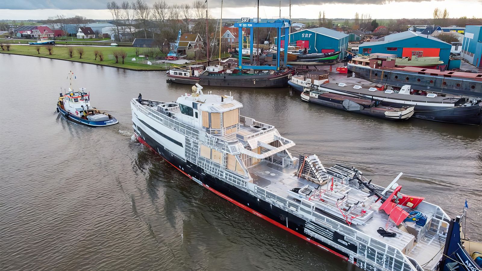 Overhead view of No Destination before its refit