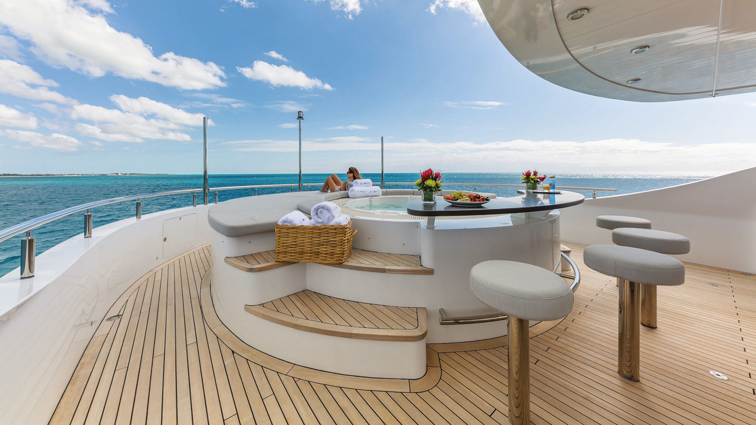 Decking area on Big Sky