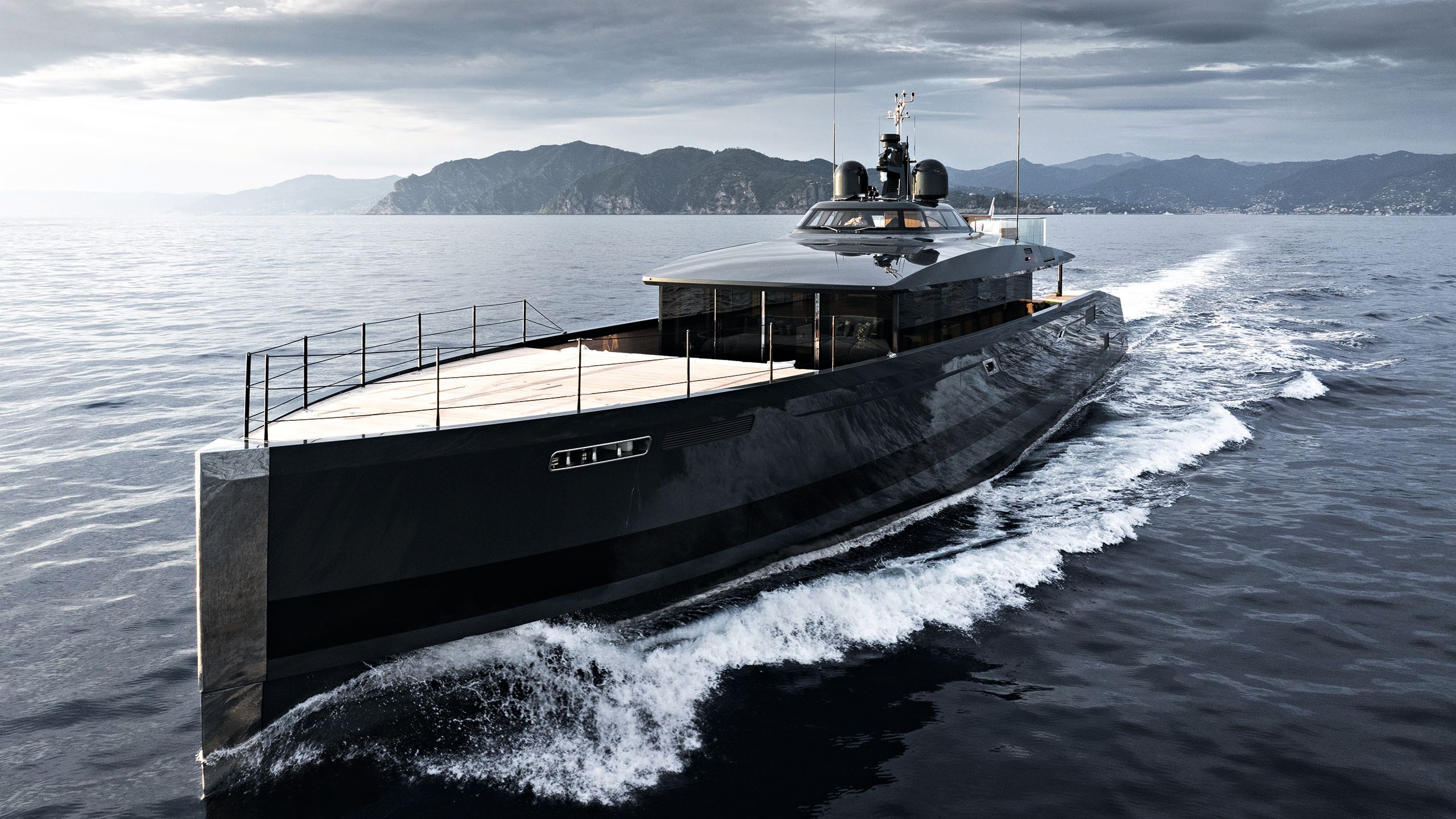 SAN from the side on the water