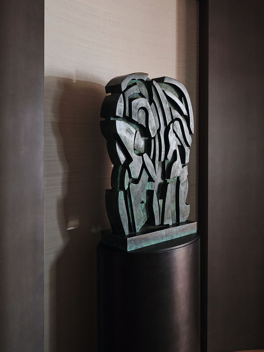 Close-up of abstract artwork