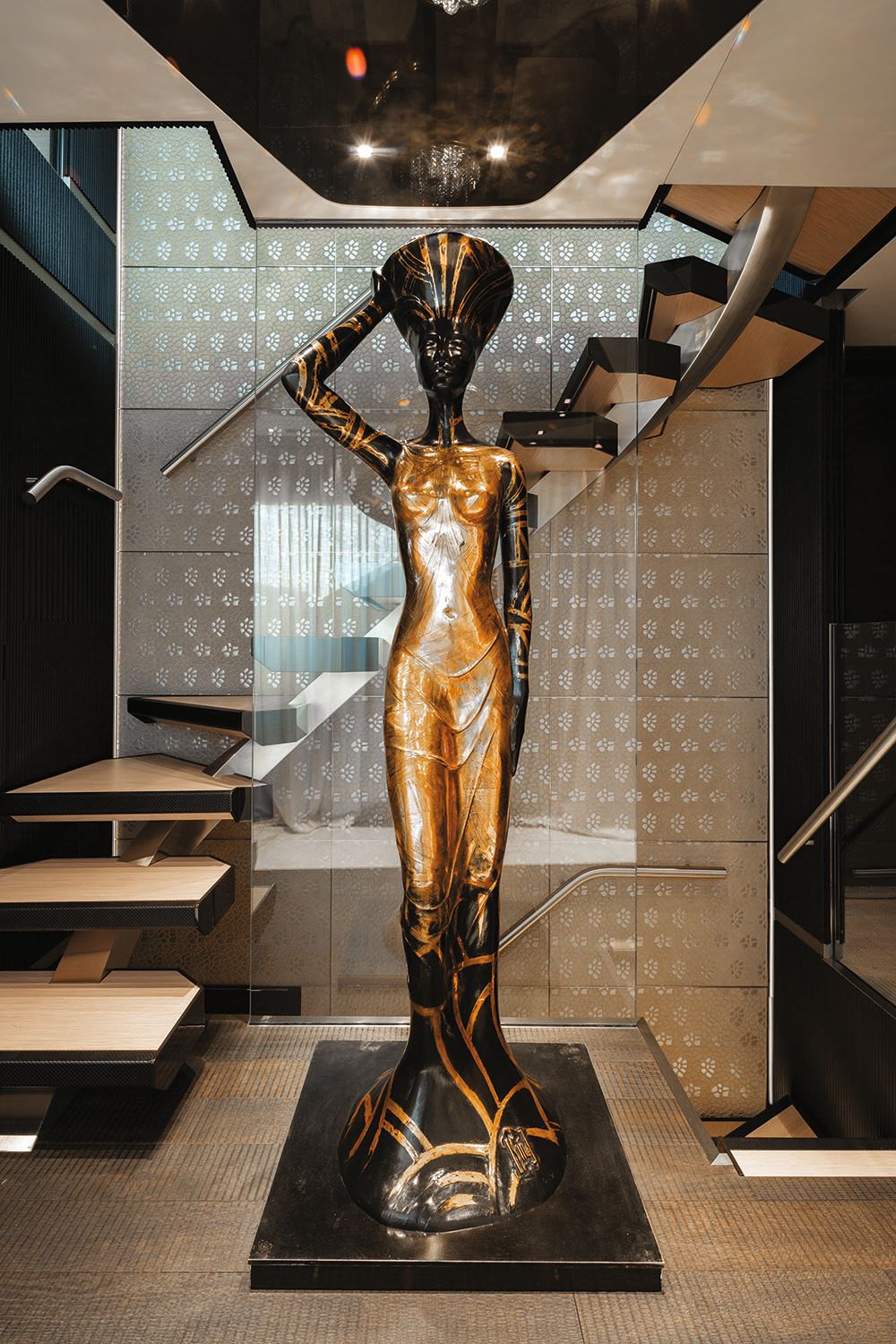 Large gold statue