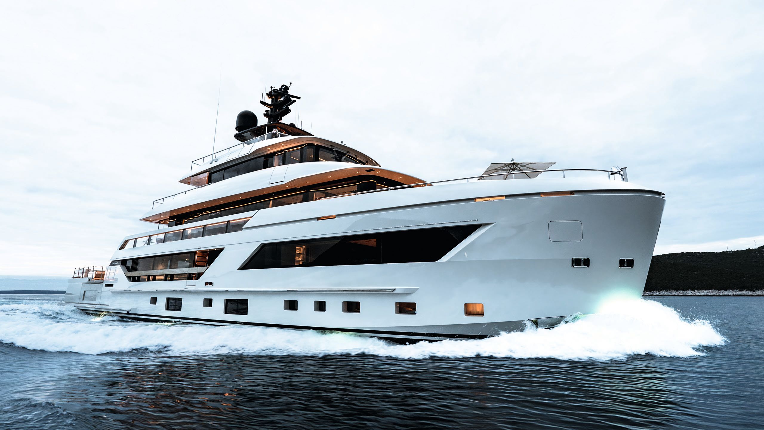 Wide exterior shot of La La Land