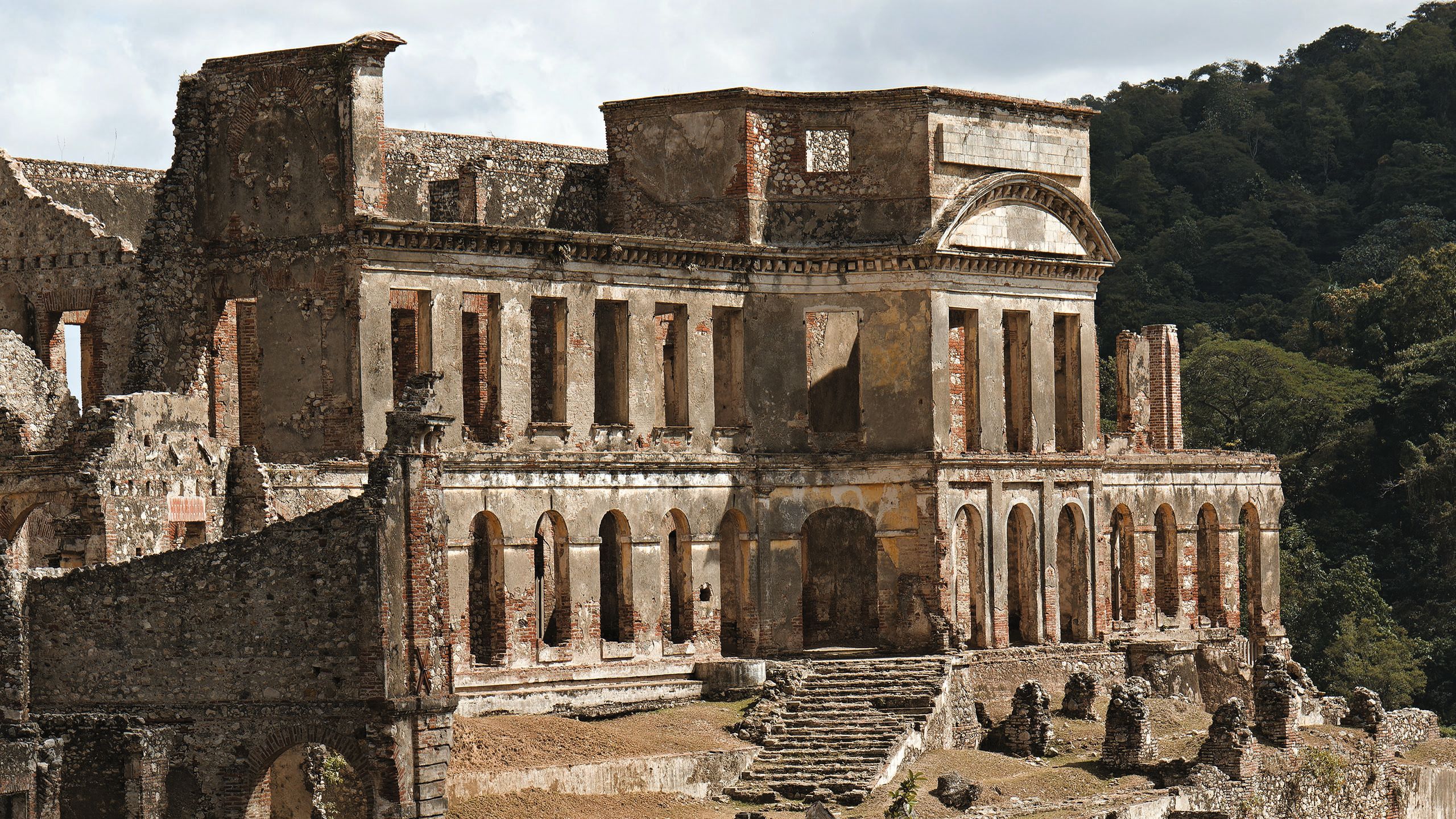 Ruins of the Citadel, Sans-Souci, Ramiers in Haiti;