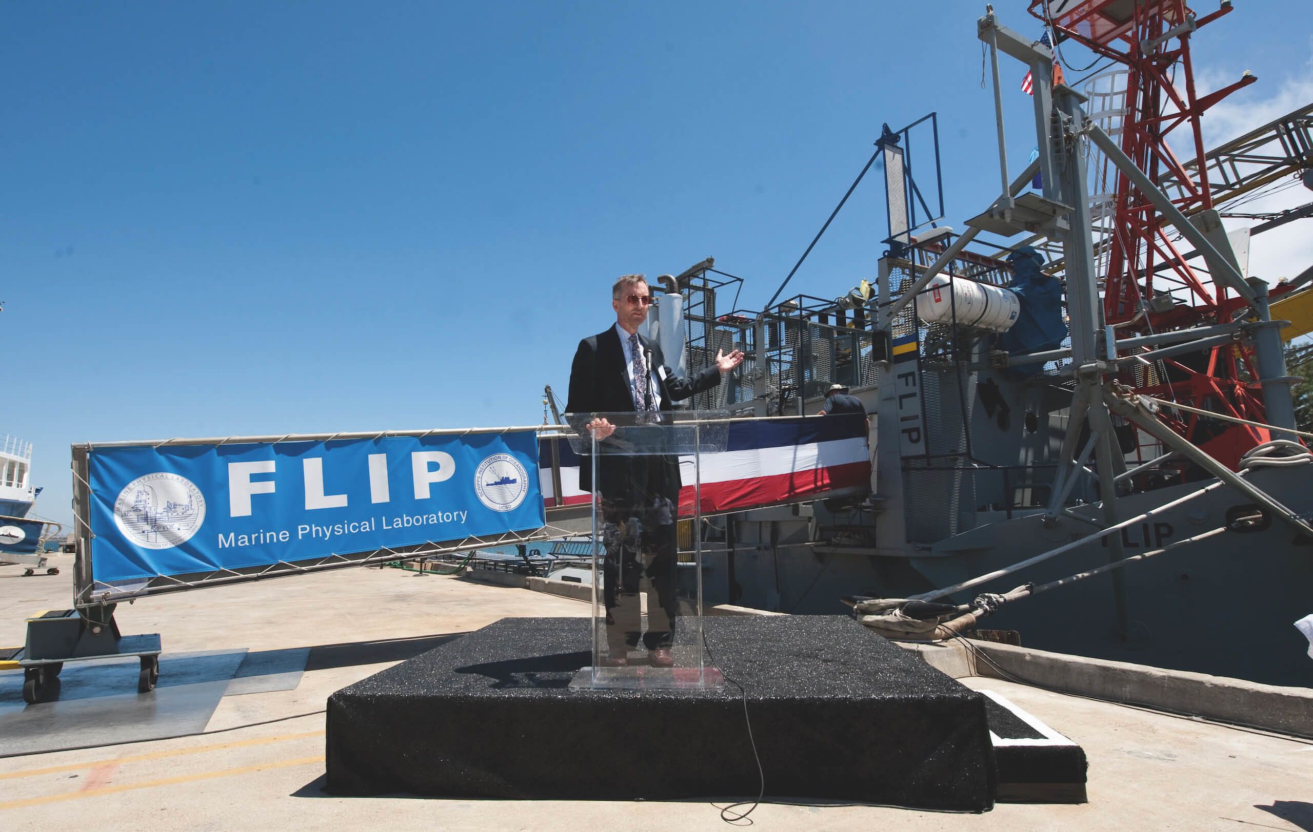 Dr Frank Herr of the Office of Naval Research Ocean Battlespace Sensing Department 