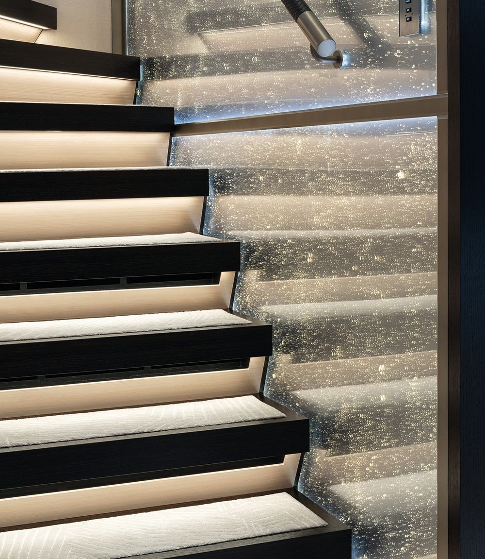 A close-up of the treads