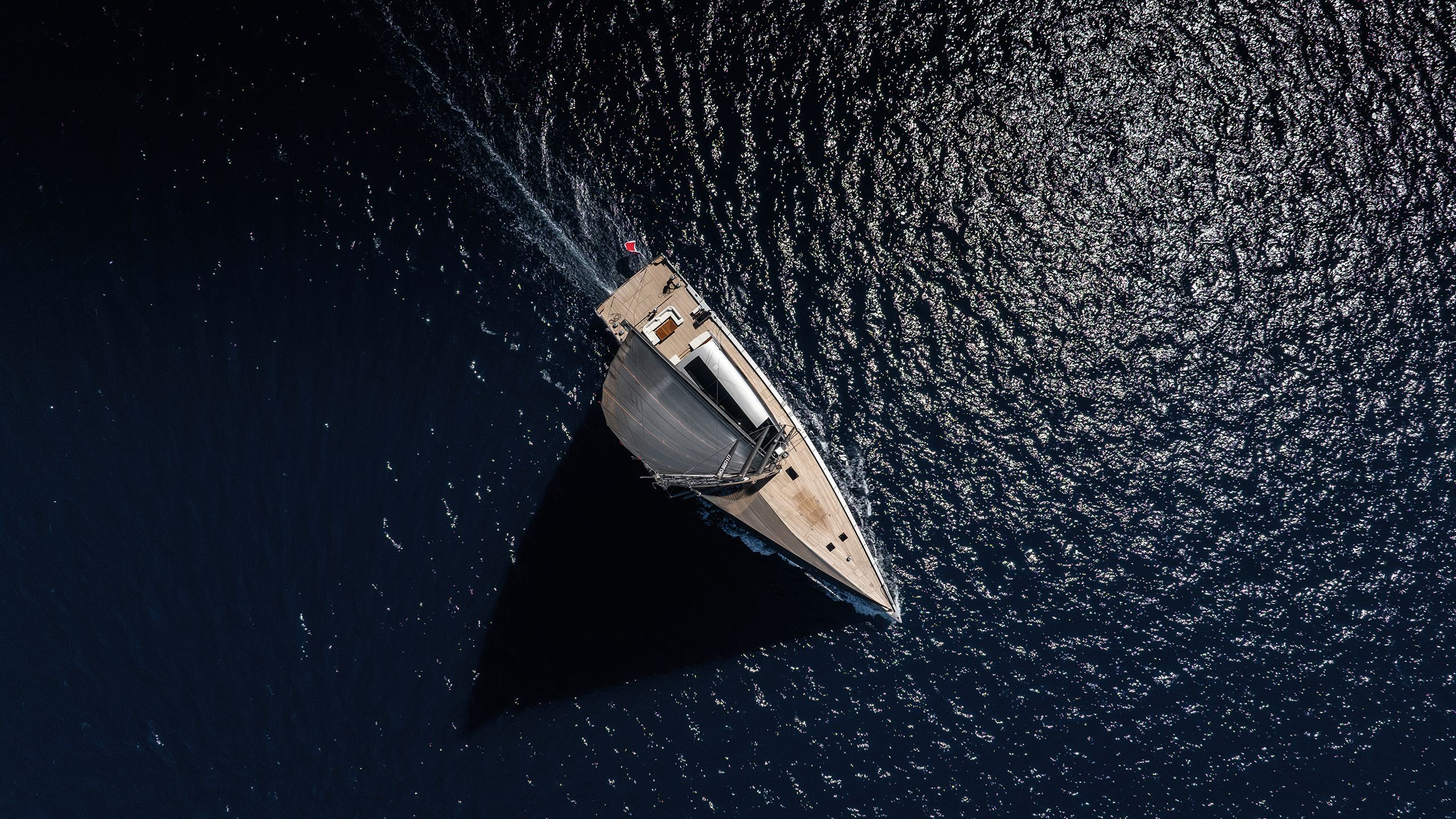 Overhead view of Magic on the water