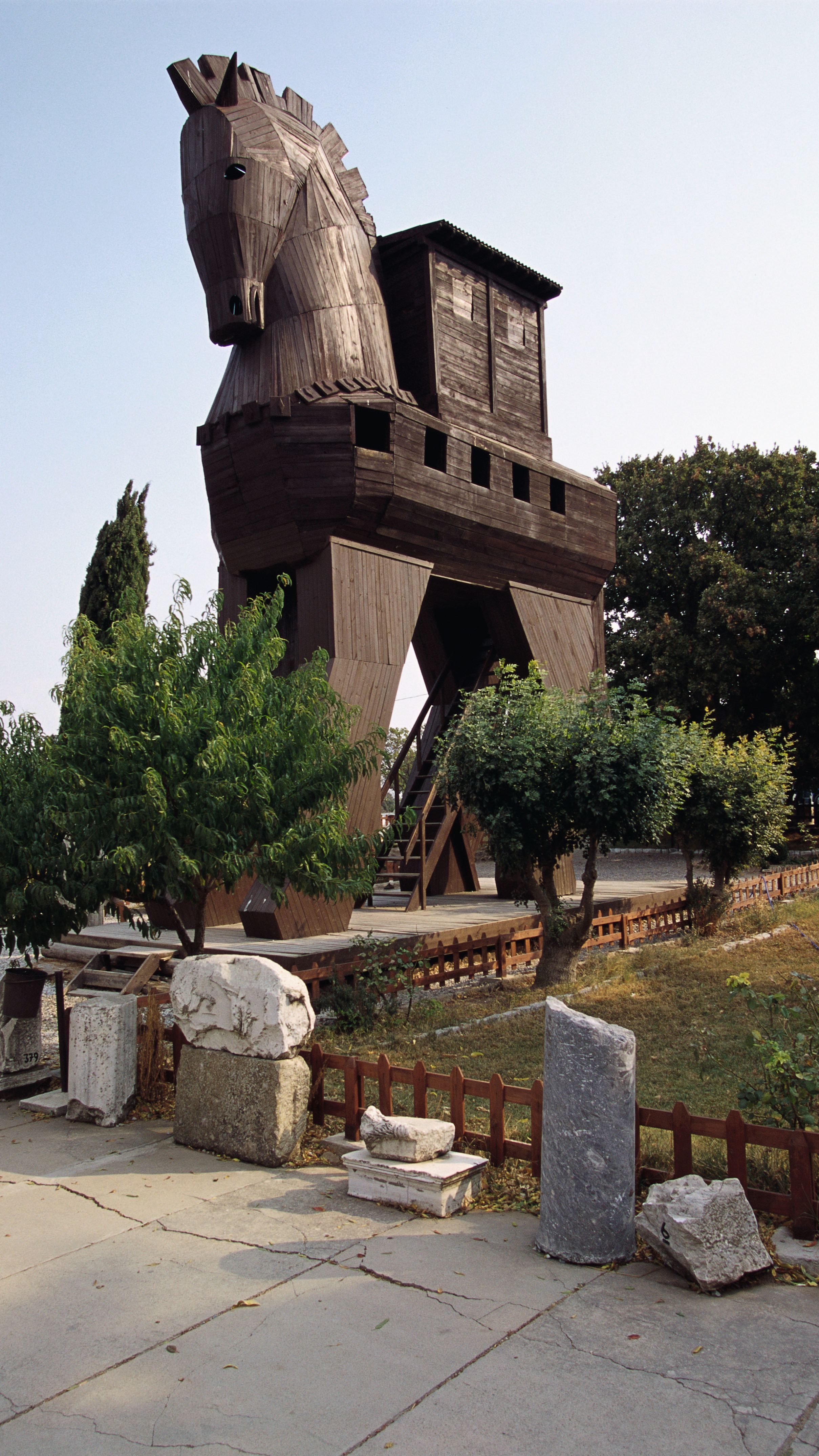 A large model of a Trojan horse