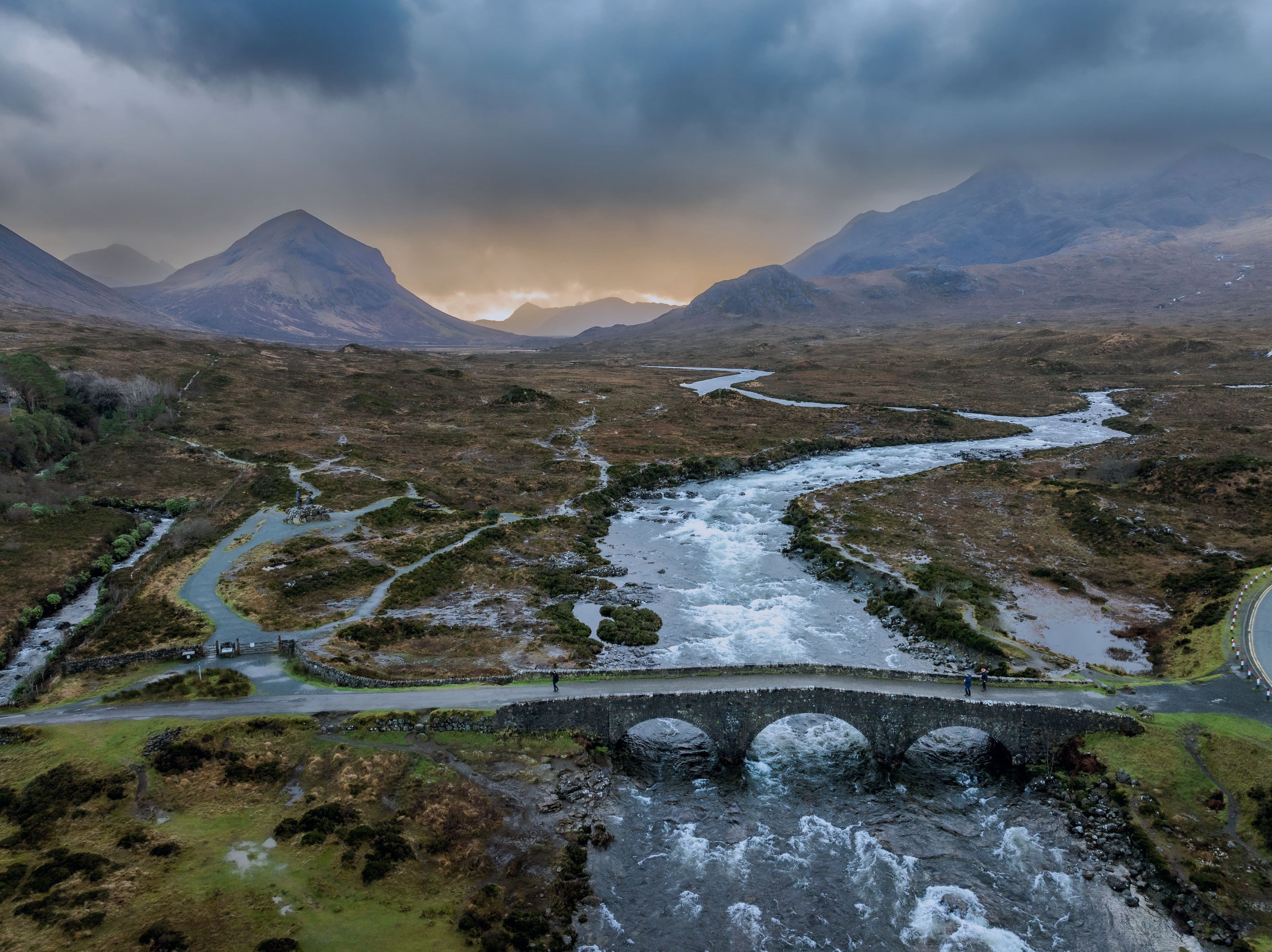 Bridge over highland river
