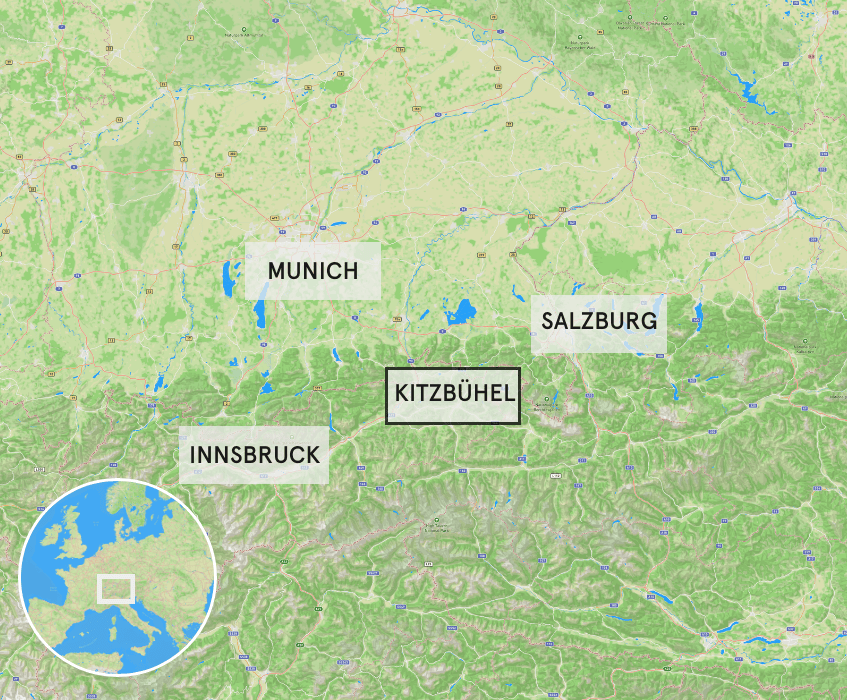 MAP OF KITZBUHEL