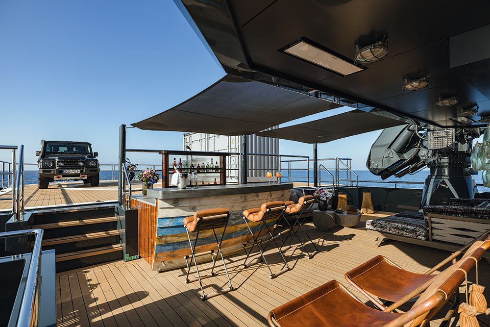 View of another on-deck bar