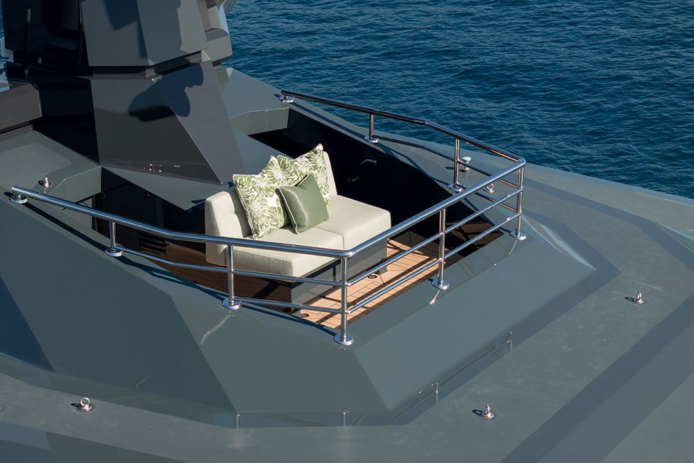 Seating area on deck