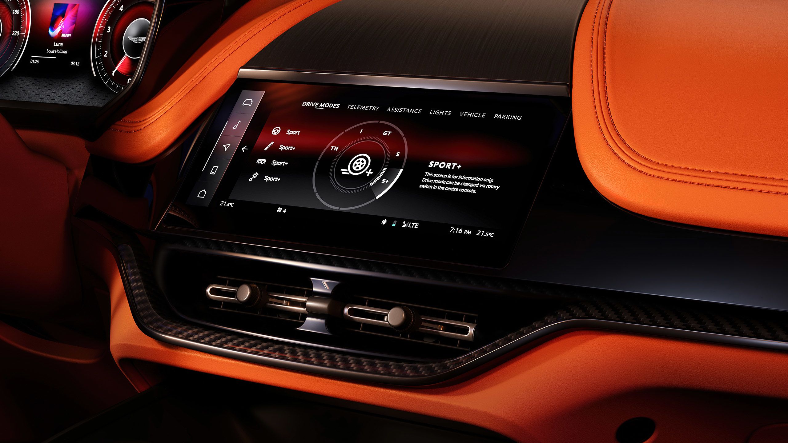 Aston Martin interior detail