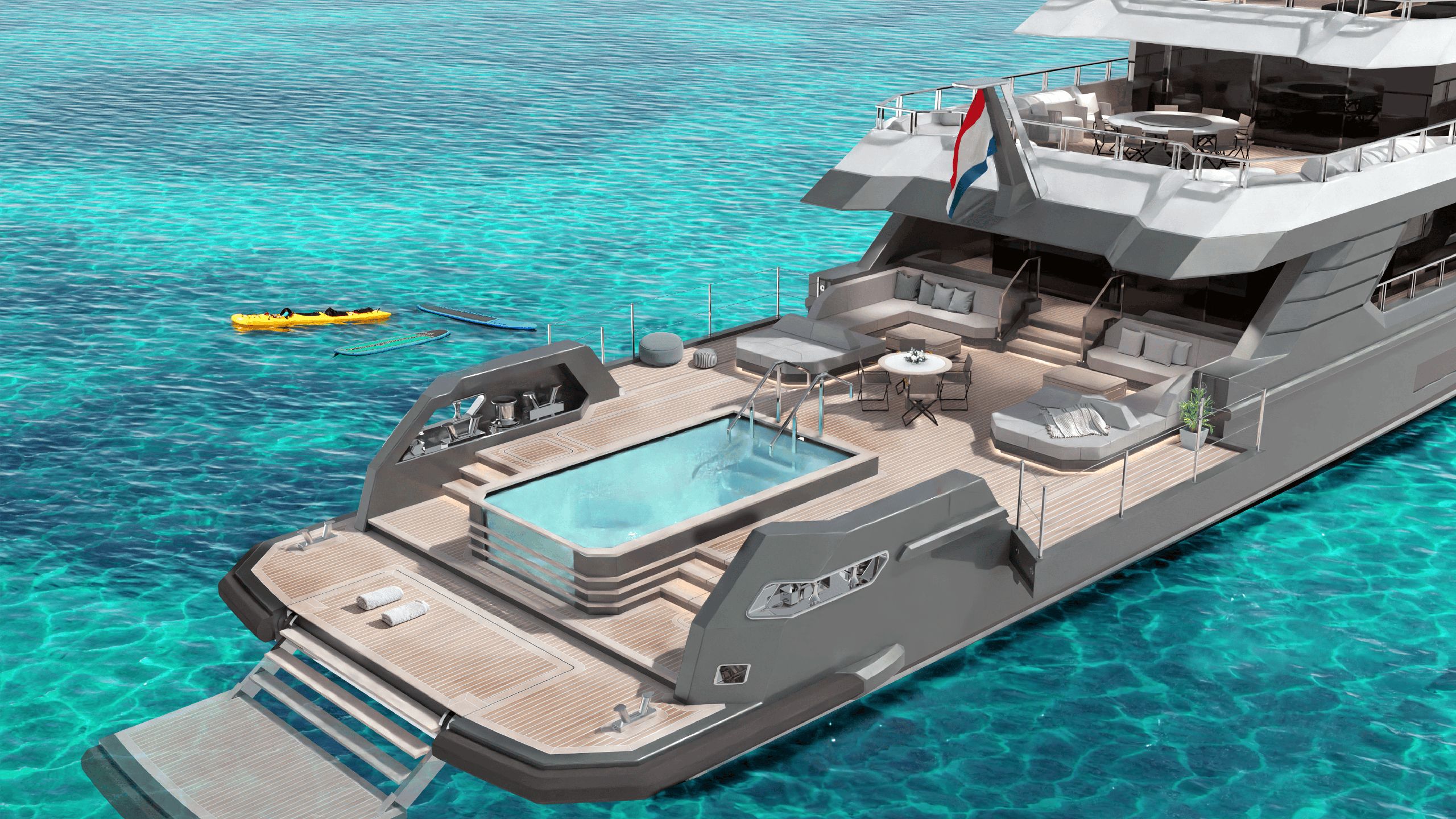 Close-up of pool on the NAVIX50