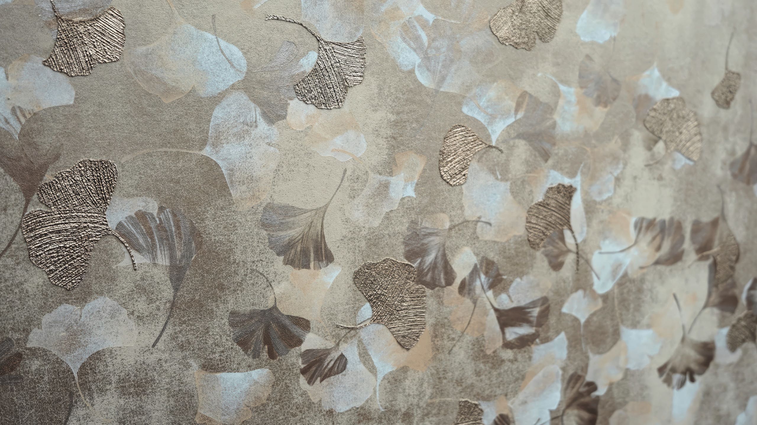 Abstract close-up of artwork