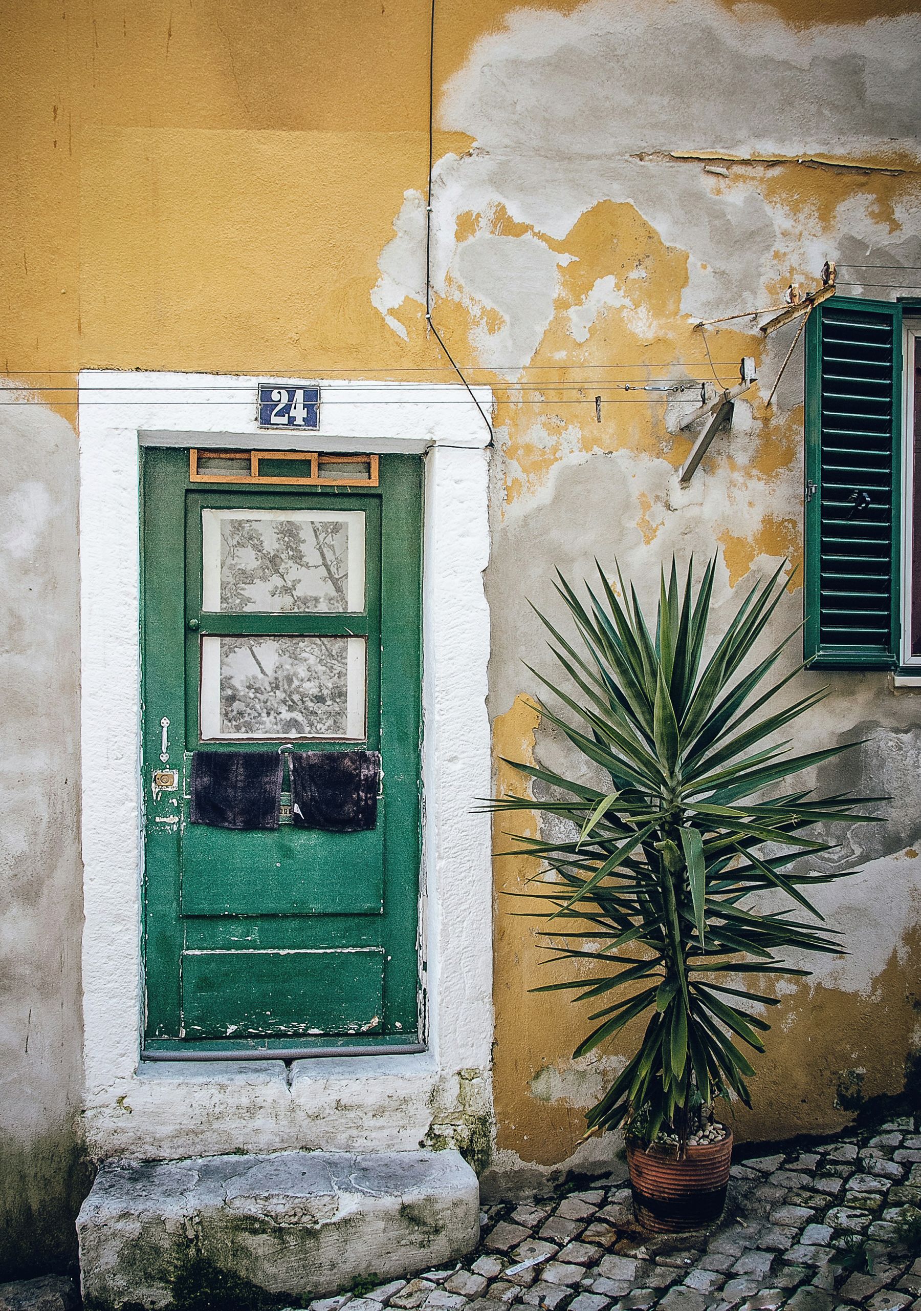 Colourful house front