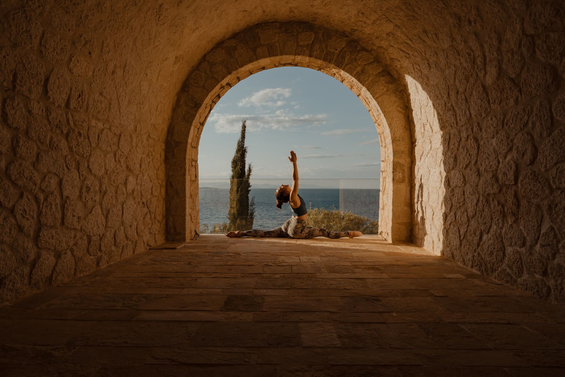 Ultima Corfu yoga class